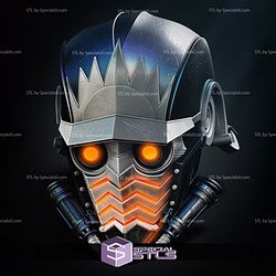 Star Lord Life Size Head 3D Printing Models