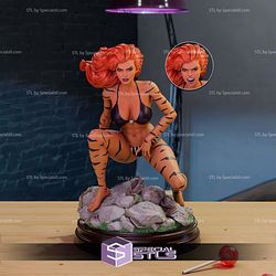 Tigra Marvel Hero 3D Printing Models