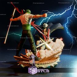 Zoro and Mihwak Battle 3D Printing Models