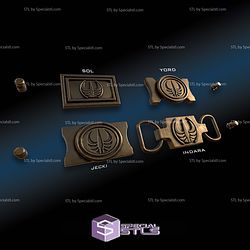 Cosplay STL Files High Republic Jedi Belt Buckles