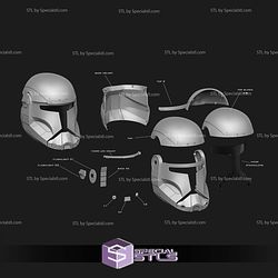 Cosplay STL Files Republic Commando Helmet 2005 Game