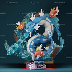 Gyarados Pokemon in Attack 3D Printing Models