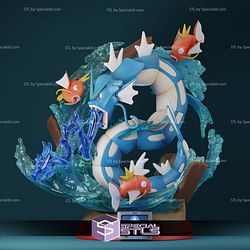 Gyarados Pokemon in Attack 3D Printing Models