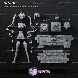 Hestia Danmachi Normal Outfit 3D Printing Models