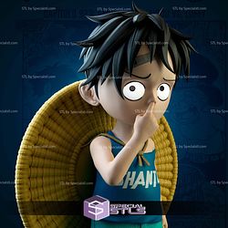 Luffy Kid Bust 3D Printing Models