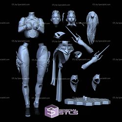 Mileena Mortal Kombat 12 3D Printing Models