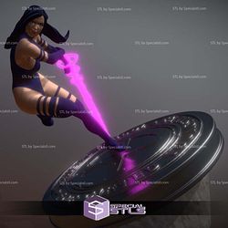 Psylocke Sexy in Action 3D Printing Models