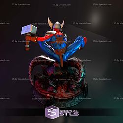 Spider Thor in Action 3D Printing Models