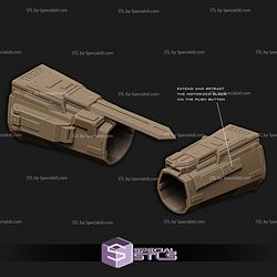 Cosplay STL Files Motorized Mandalorian Vambrace Right Arm