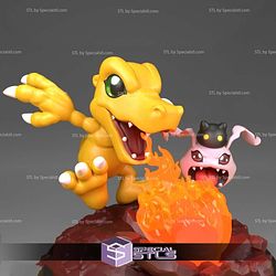 Agumon Spitting Fireball 3D Printer Files