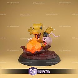 Agumon Spitting Fireball 3D Printer Files