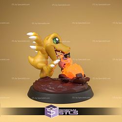 Agumon Spitting Fireball 3D Printer Files