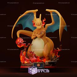 Charizard and Fire Diorama 3D Printer Files