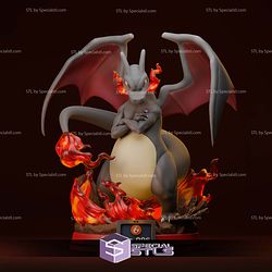 Charizard and Fire Diorama 3D Printer Files