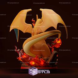 Charizard and Fire Diorama 3D Printer Files