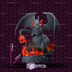 Charizard and Fire Diorama 3D Printer Files