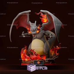 Charizard and Fire V2 Diorama 3D Printer Files