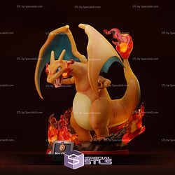 Charizard and Fire V2 Diorama 3D Printer Files