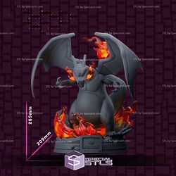 Charizard and Fire V2 Diorama 3D Printer Files