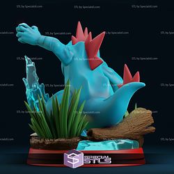 Feraligatr Pokemon Diorama 3D Printer Files