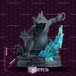 Feraligatr Pokemon Diorama 3D Printer Files