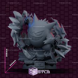 Gengar Pokemon Diorama 3D Printer Files