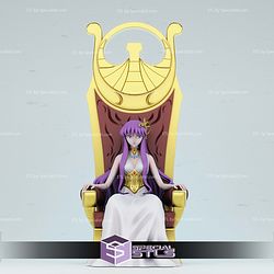 Saori Athena on Throne 3D Printer Files