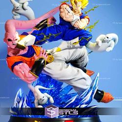 Vegito Attack Buu 3D Printer Files