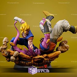 Vegito Smash Buu Digital STL Files