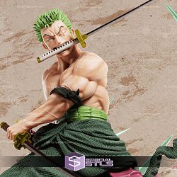 Zoro Holding Sword Diorama 3D Printer Files