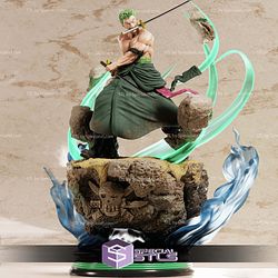 Zoro Holding Sword Diorama 3D Printer Files