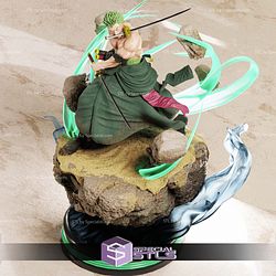 Zoro Holding Sword Diorama 3D Printer Files