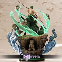 Zoro Holding Sword Diorama 3D Printer Files