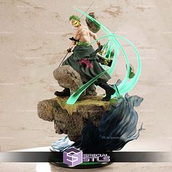 Zoro Holding Sword Diorama 3D Printer Files