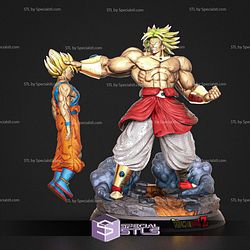 Broly Killing Goku 3D Printing Models