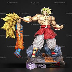 Broly Killing Goku 3D Printing Models