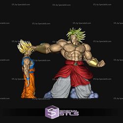 Broly Killing Goku 3D Printing Models