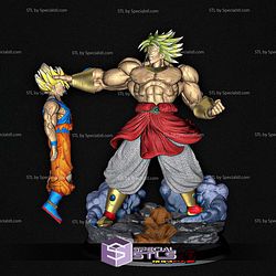 Broly Killing Goku 3D Printing Models