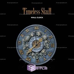 Basic STL - Timeless Skull Wall Clock