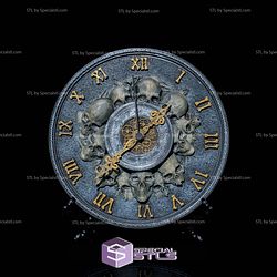 Basic STL - Timeless Skull Wall Clock