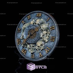 Basic STL - Timeless Skull Wall Clock