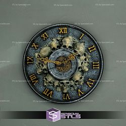 Basic STL - Timeless Skull Wall Clock