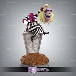 Beetlejuice Cartoon Style 3D Printing Models