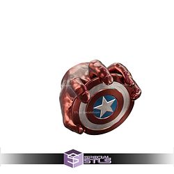 Captain America Shield Red Hulk Wall Display