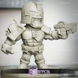 Chibi STL Collection - Judge Dredd