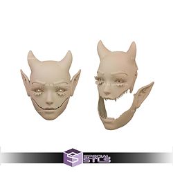 Cosplay STL Files Creepy Doll Mask