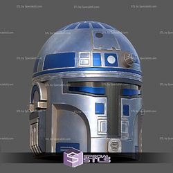 Cosplay STL Files R2 D2 Mandolarian Helmet