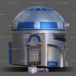 Cosplay STL Files R2 D2 Mandolarian Helmet