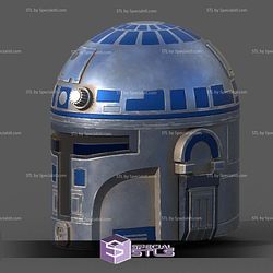 Cosplay STL Files R2 D2 Mandolarian Helmet