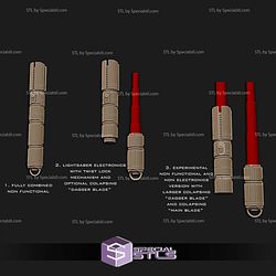 Cosplay STL Files Stranger Qimir Lightsaber